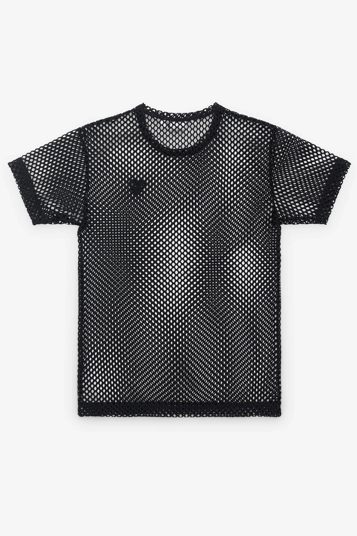 Big Mesh Tee with Embroidered Heart