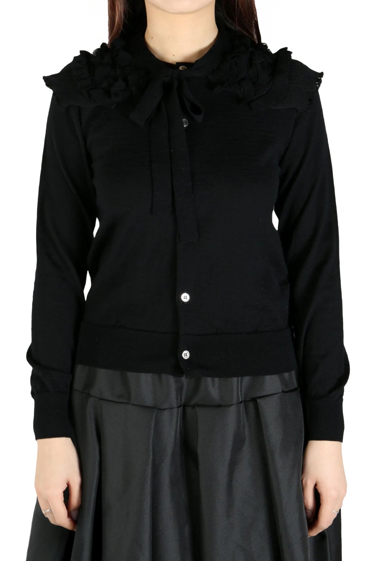 Detached Collar Cardigan