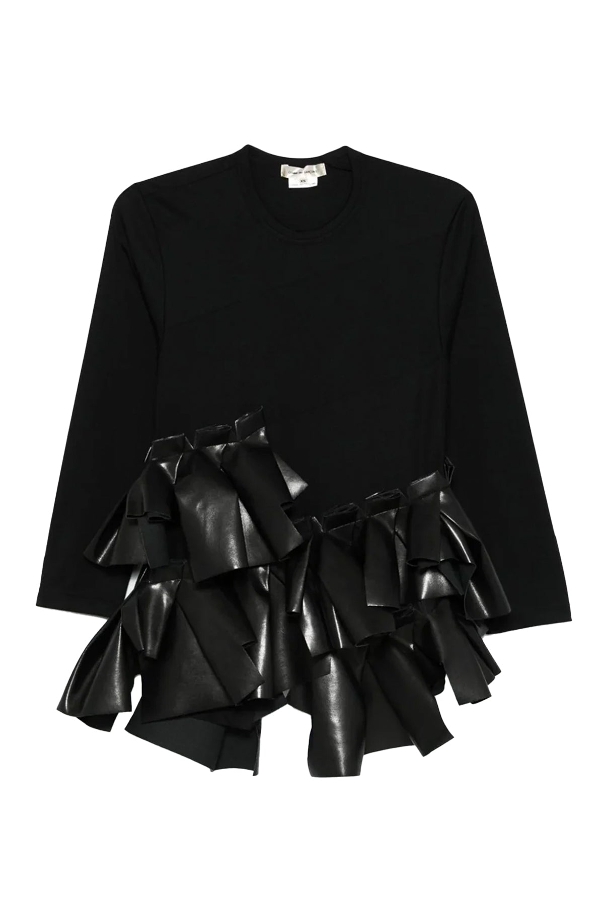 Pleather Frill Top