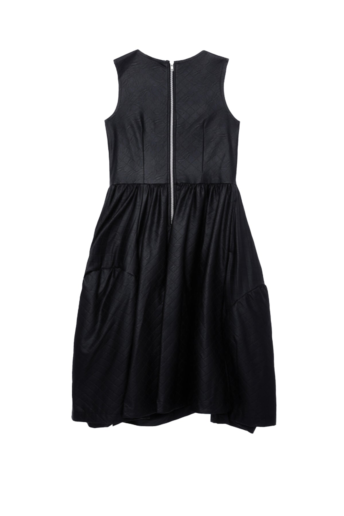 Pleather Grid Dress