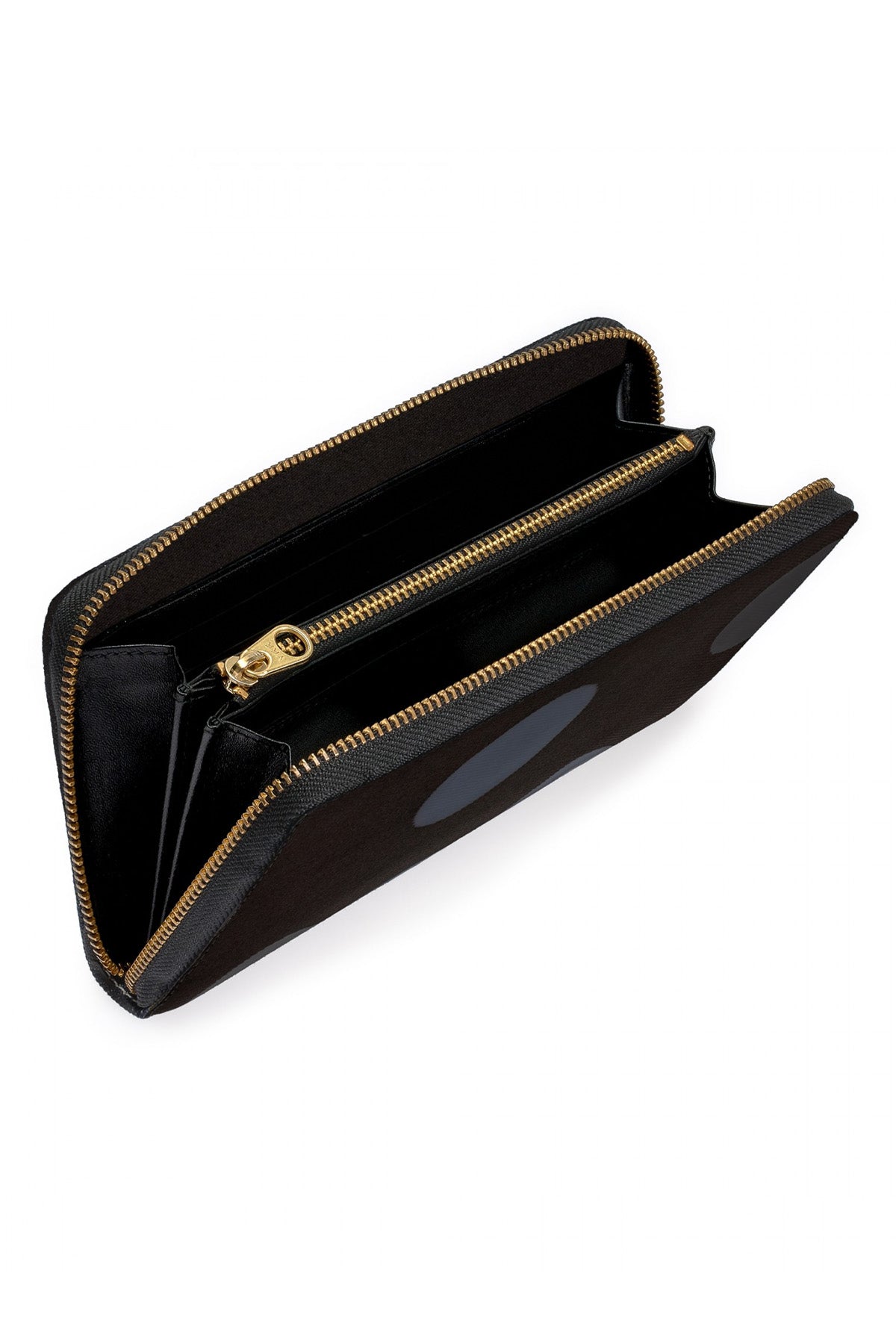 Rubber Dot Zip Clutch - Multi Pocket