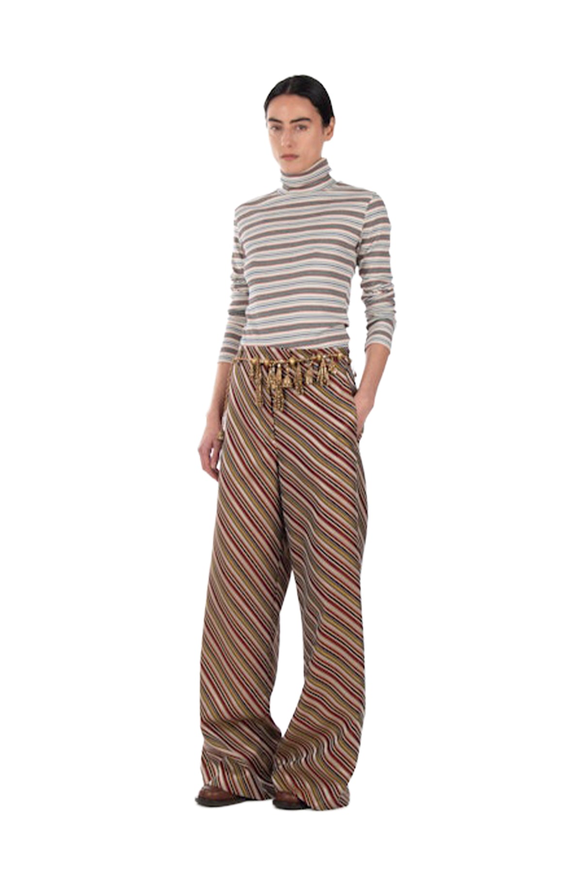 Hetala Stripe Turtleneck