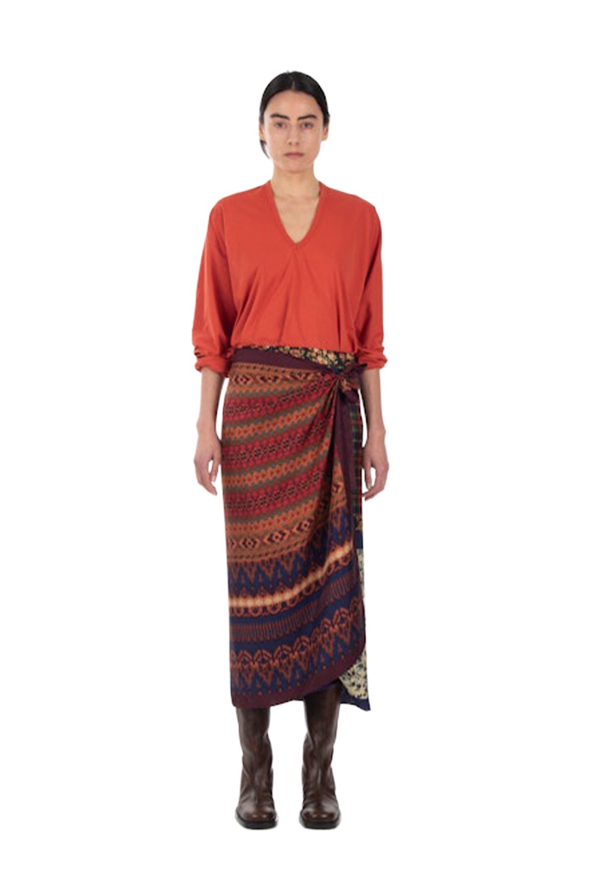 Scarfy Long Skirt