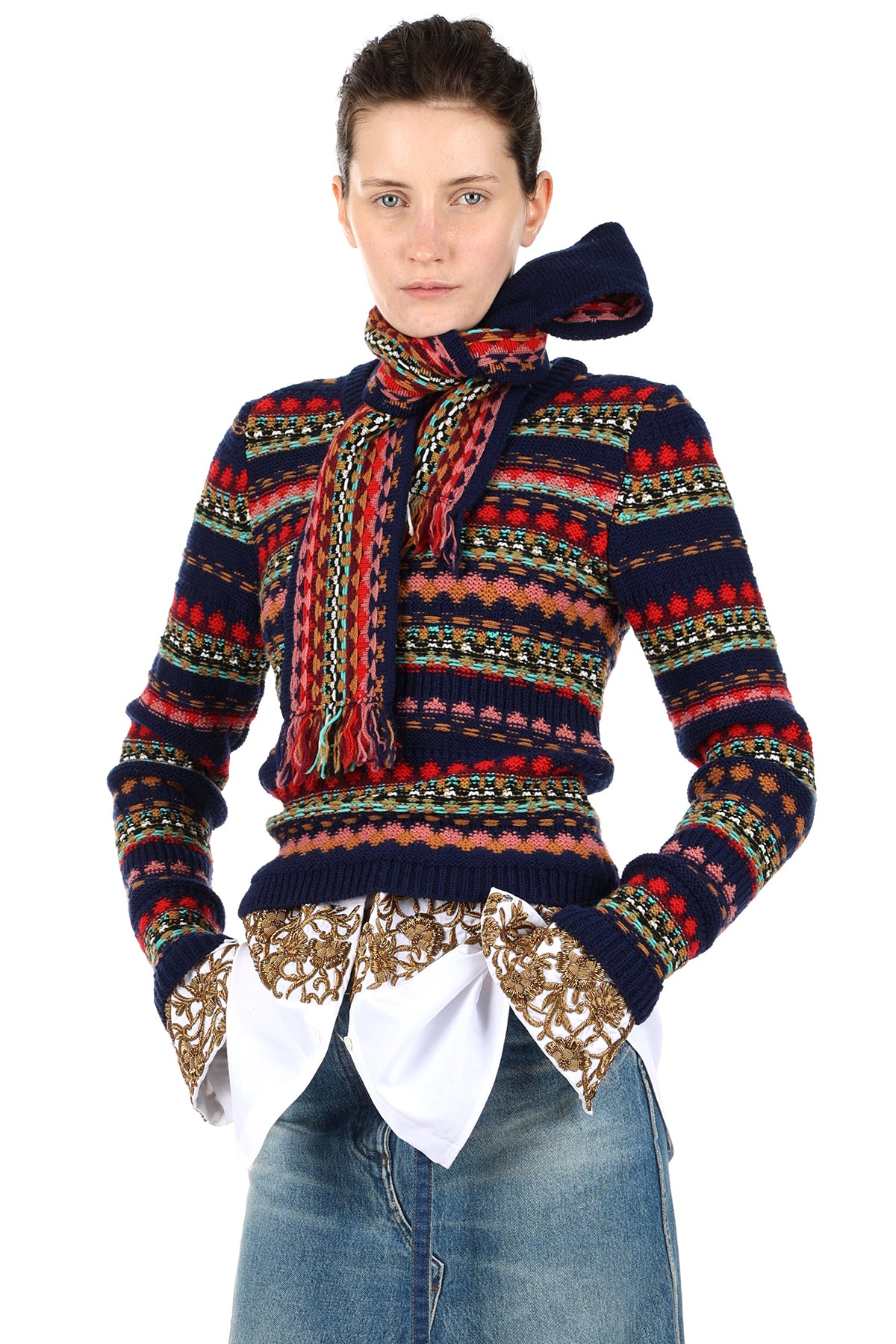 Tehila Reverse Knit Scarf
