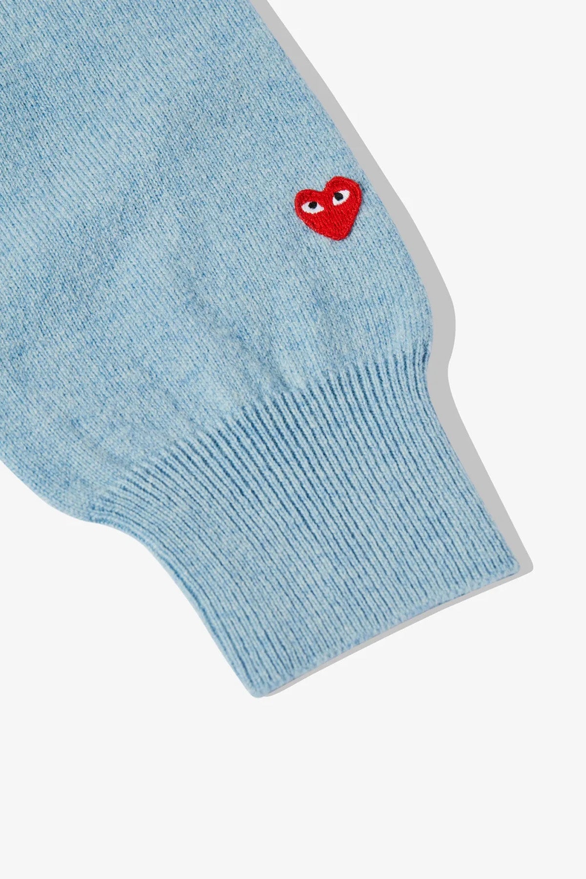 Heart Sleeve Crew Neck Cardigan