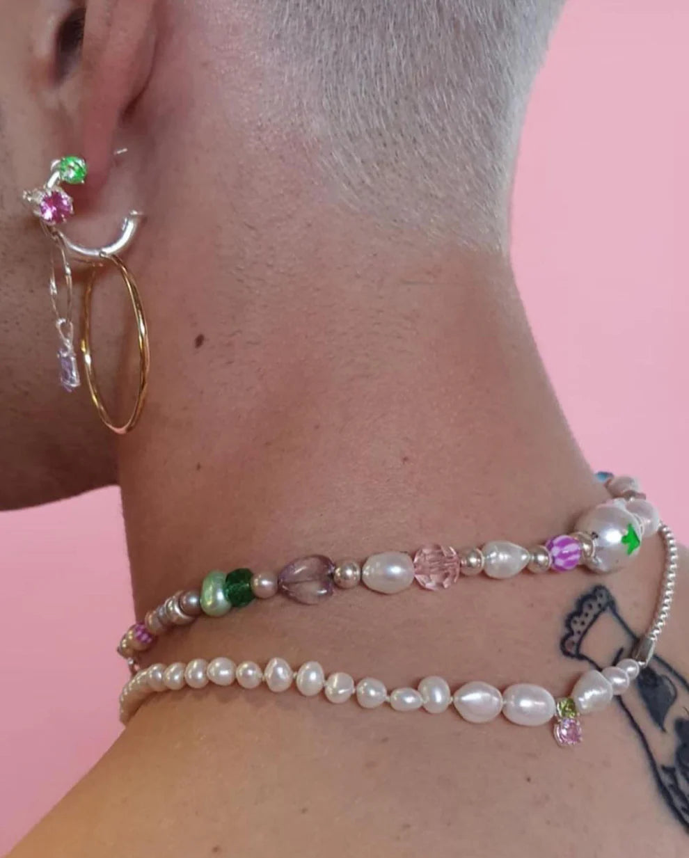 Incomplete Pearl Choker