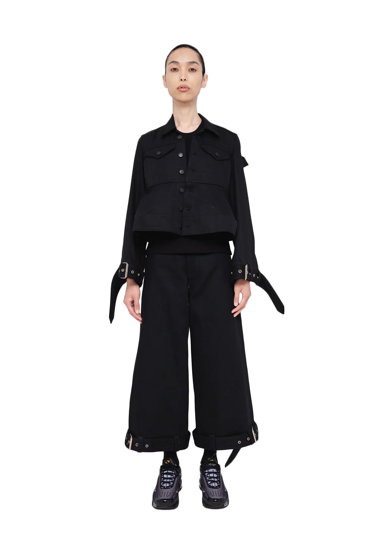 Cropped Denim Pants