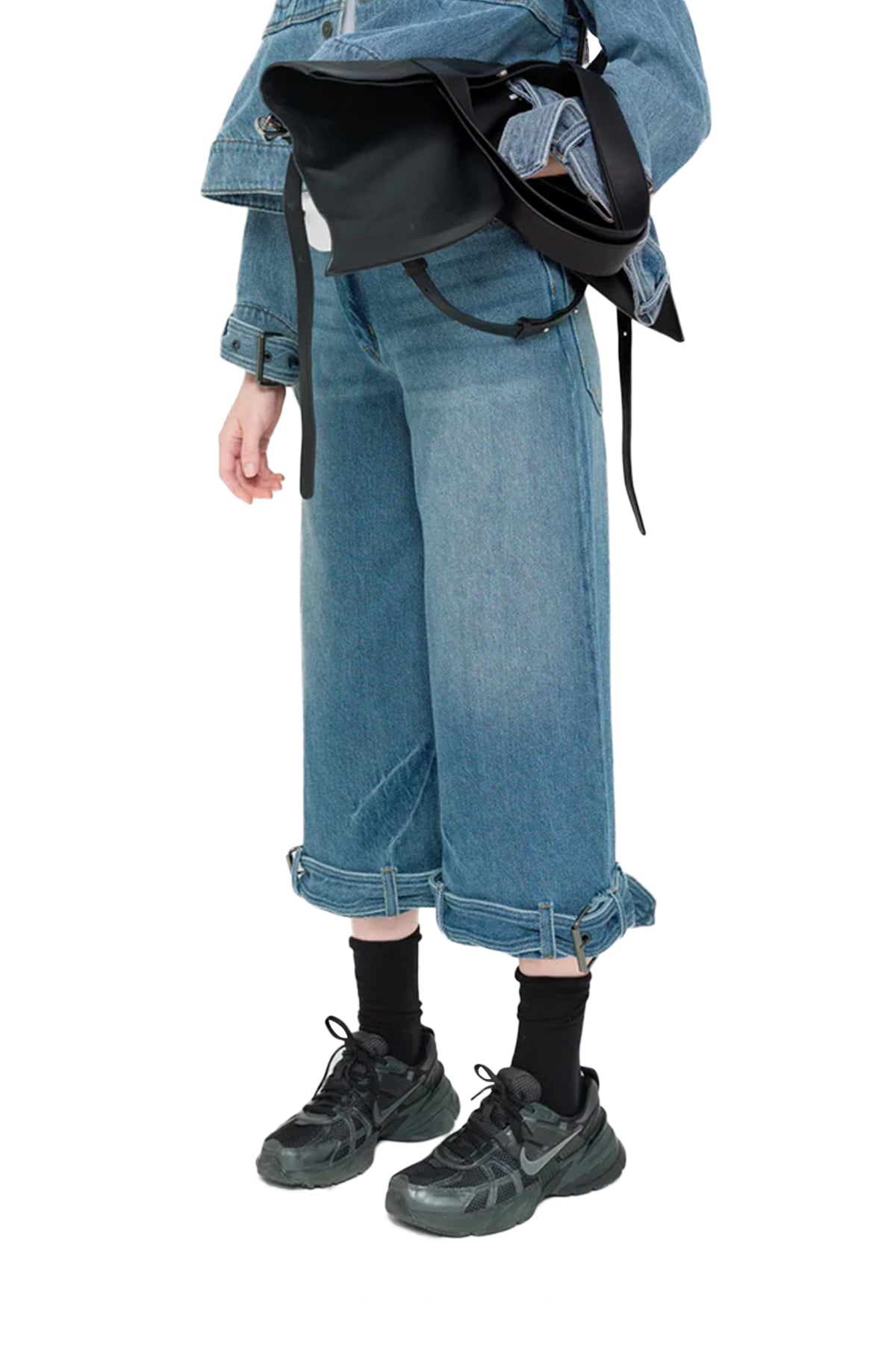 Cropped Denim Pants