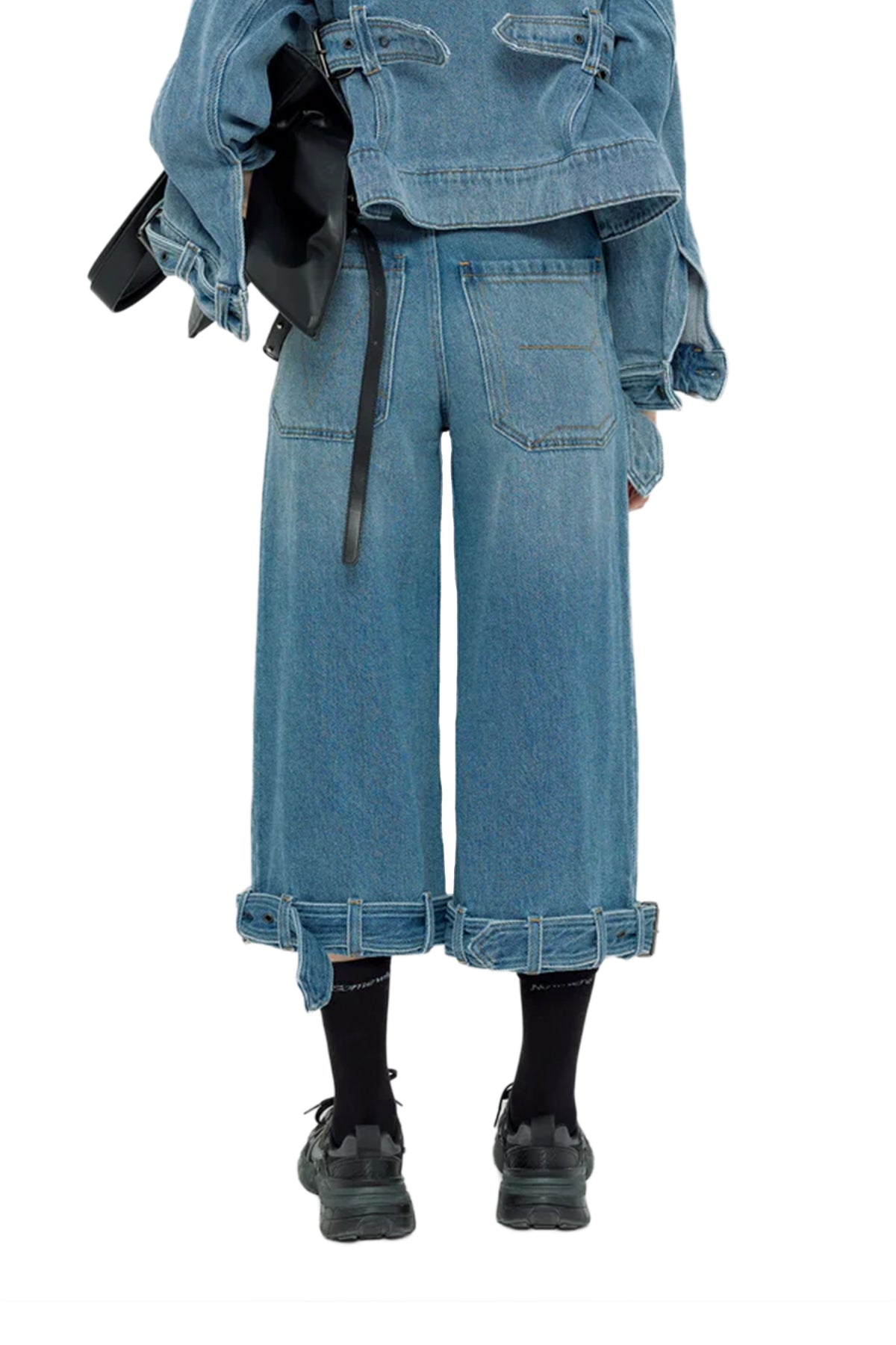 Cropped Denim Pants
