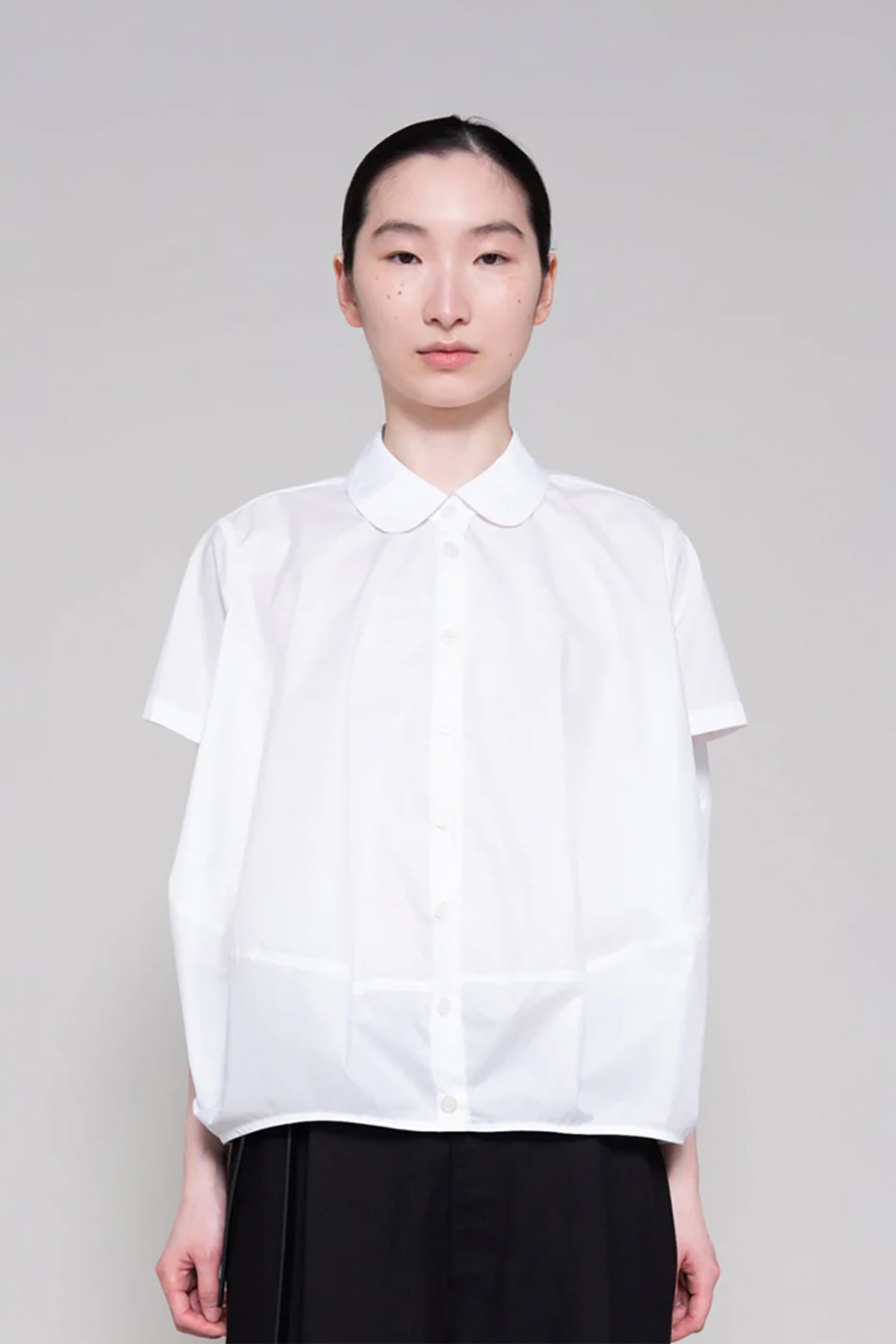 Pan Collar Cocoon Shirt