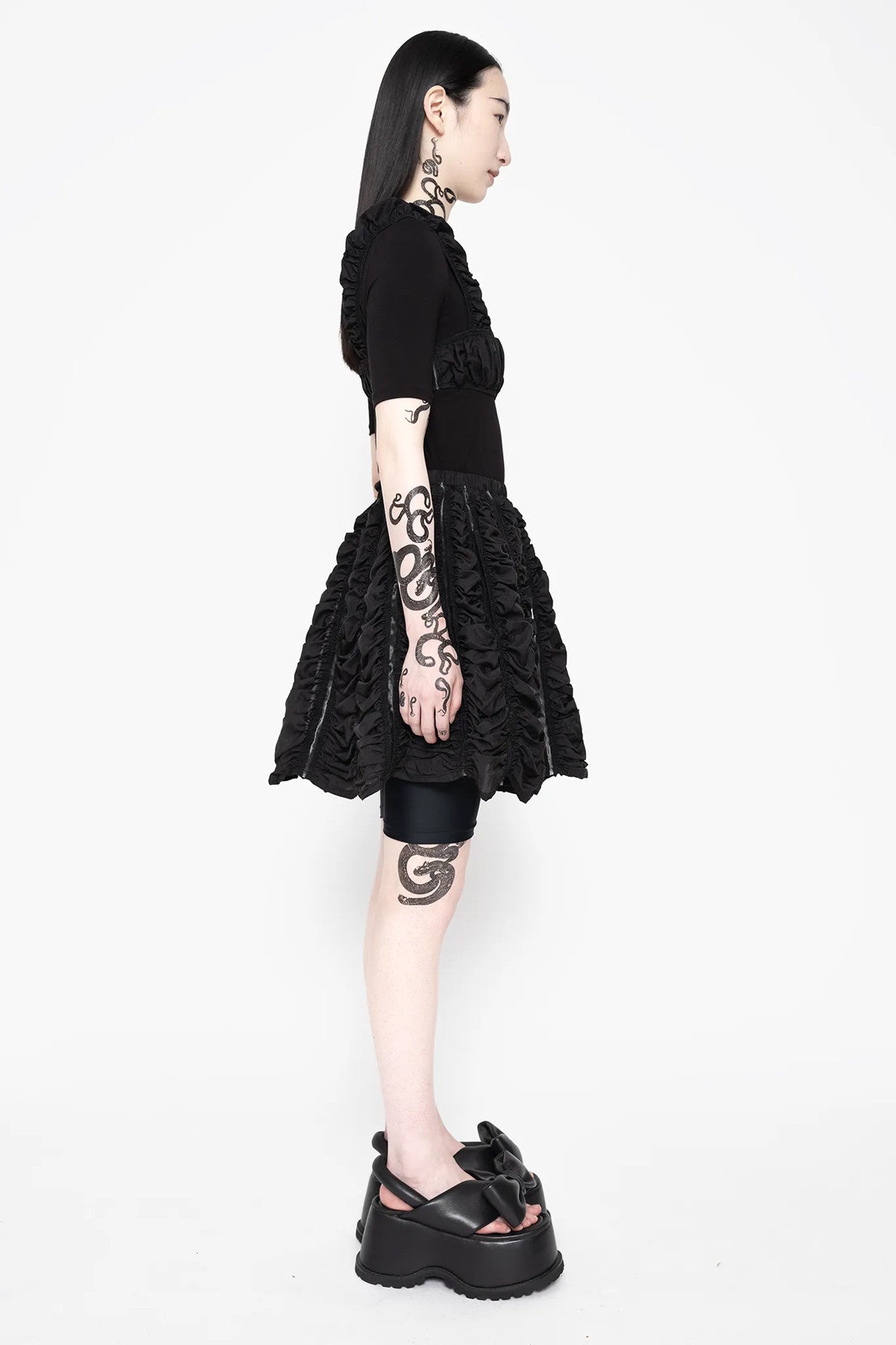 Short Ruched Skirt