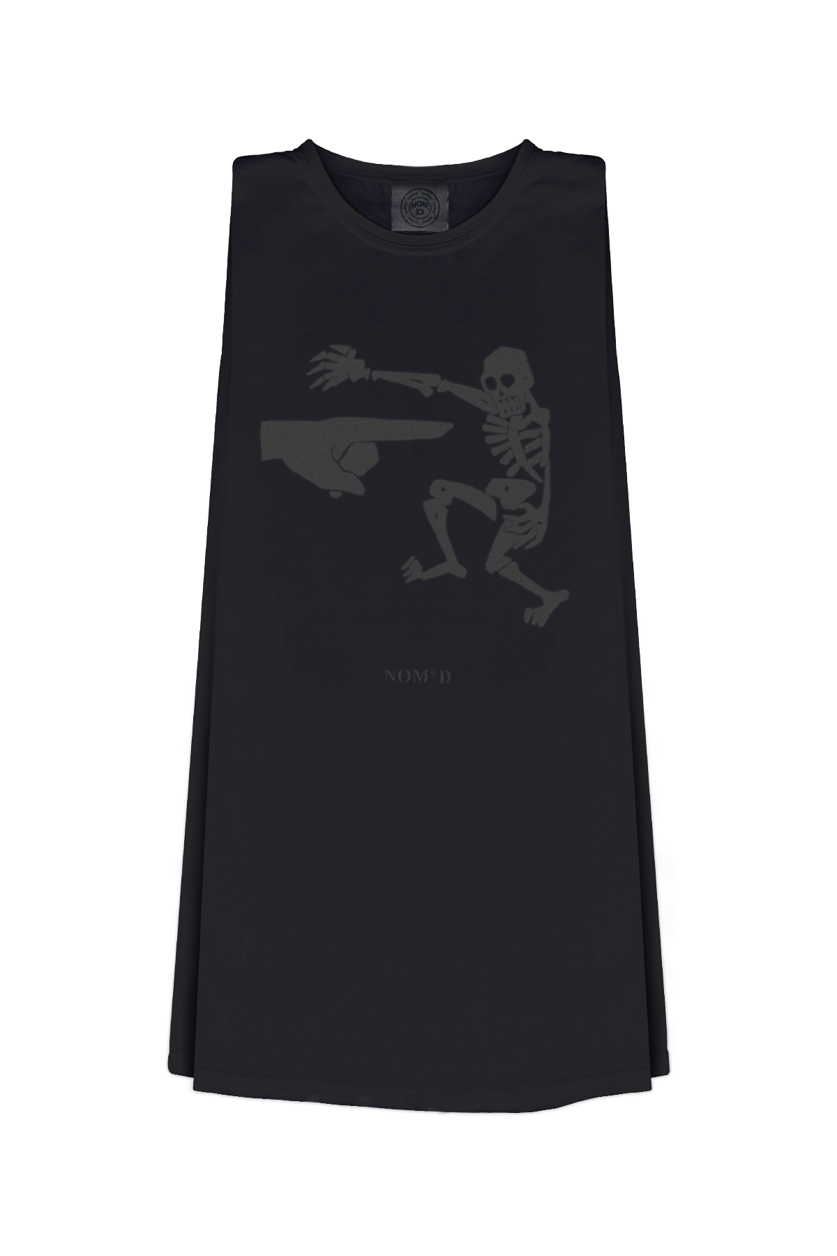 Black Skeleton Tank Dress