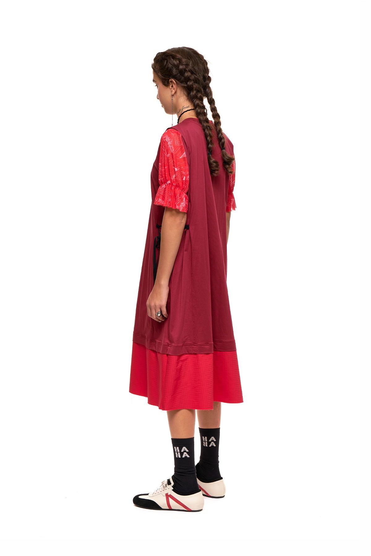 Grid Line Tank Dress