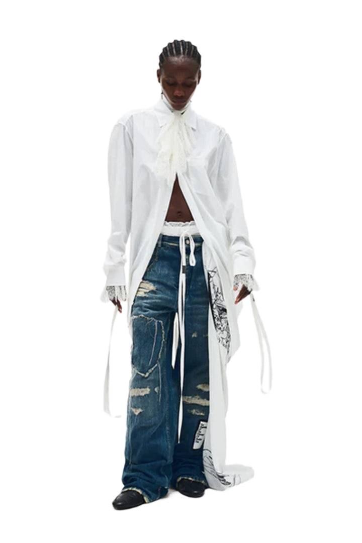 Gabi Long Shirt With Ribbons