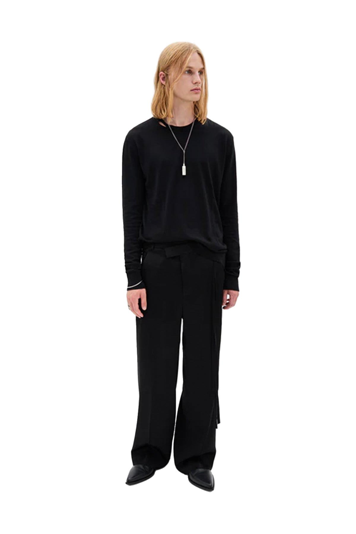 Magnar Twisted Neckline Sweater