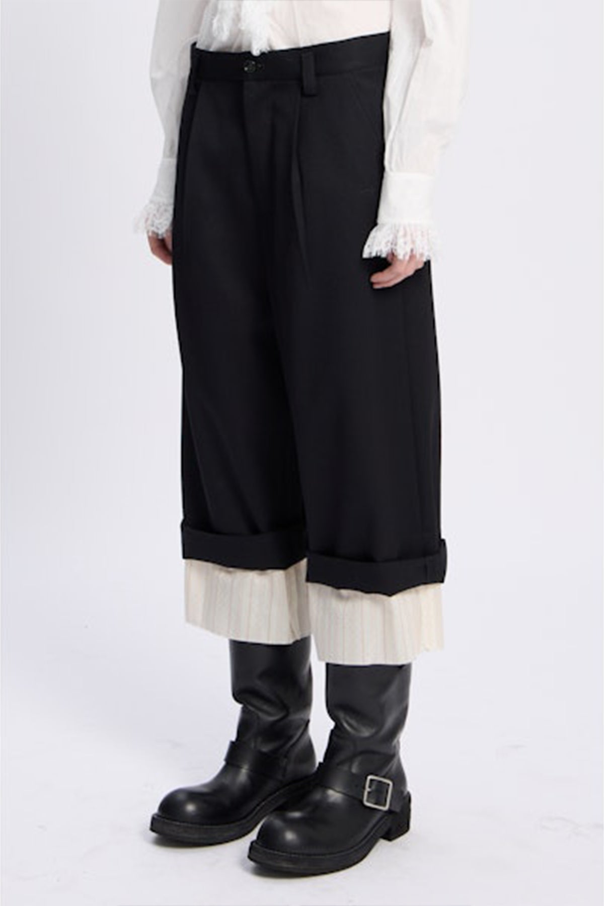 Helse Wide Leg Cropped Trousers