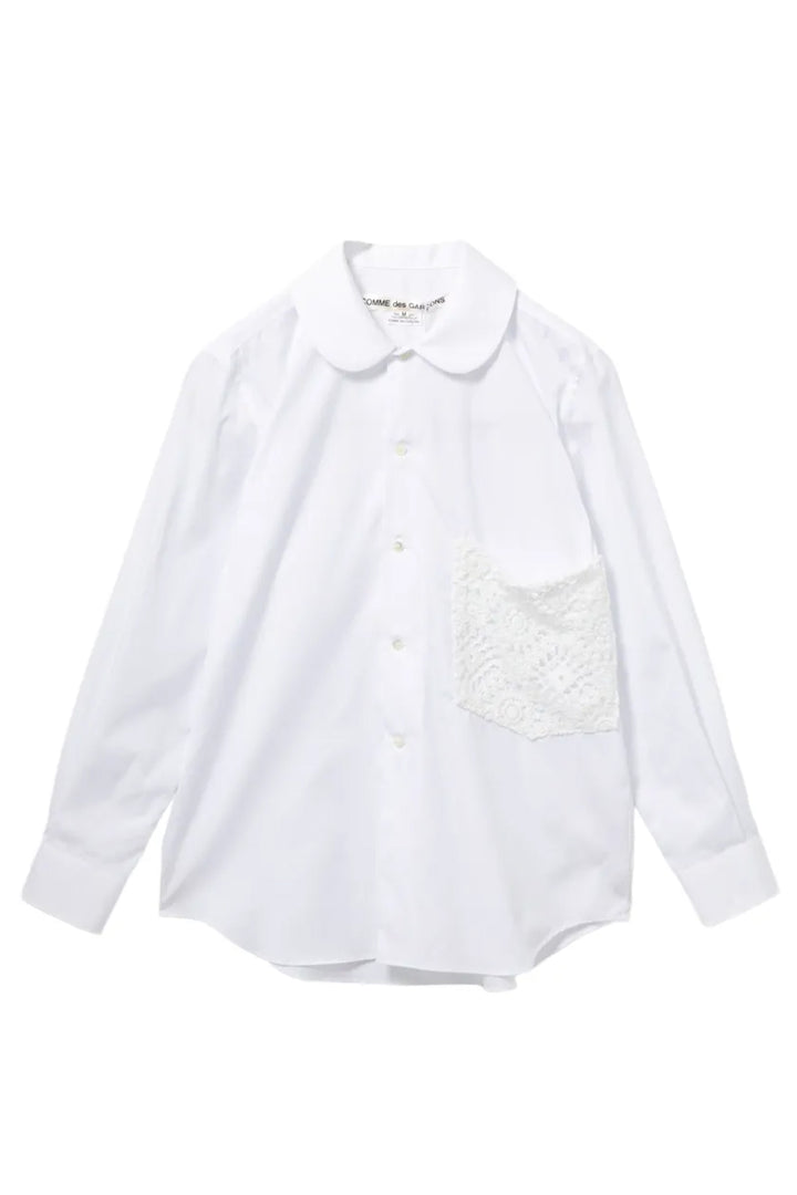 Guipure Pan Collar Shirt