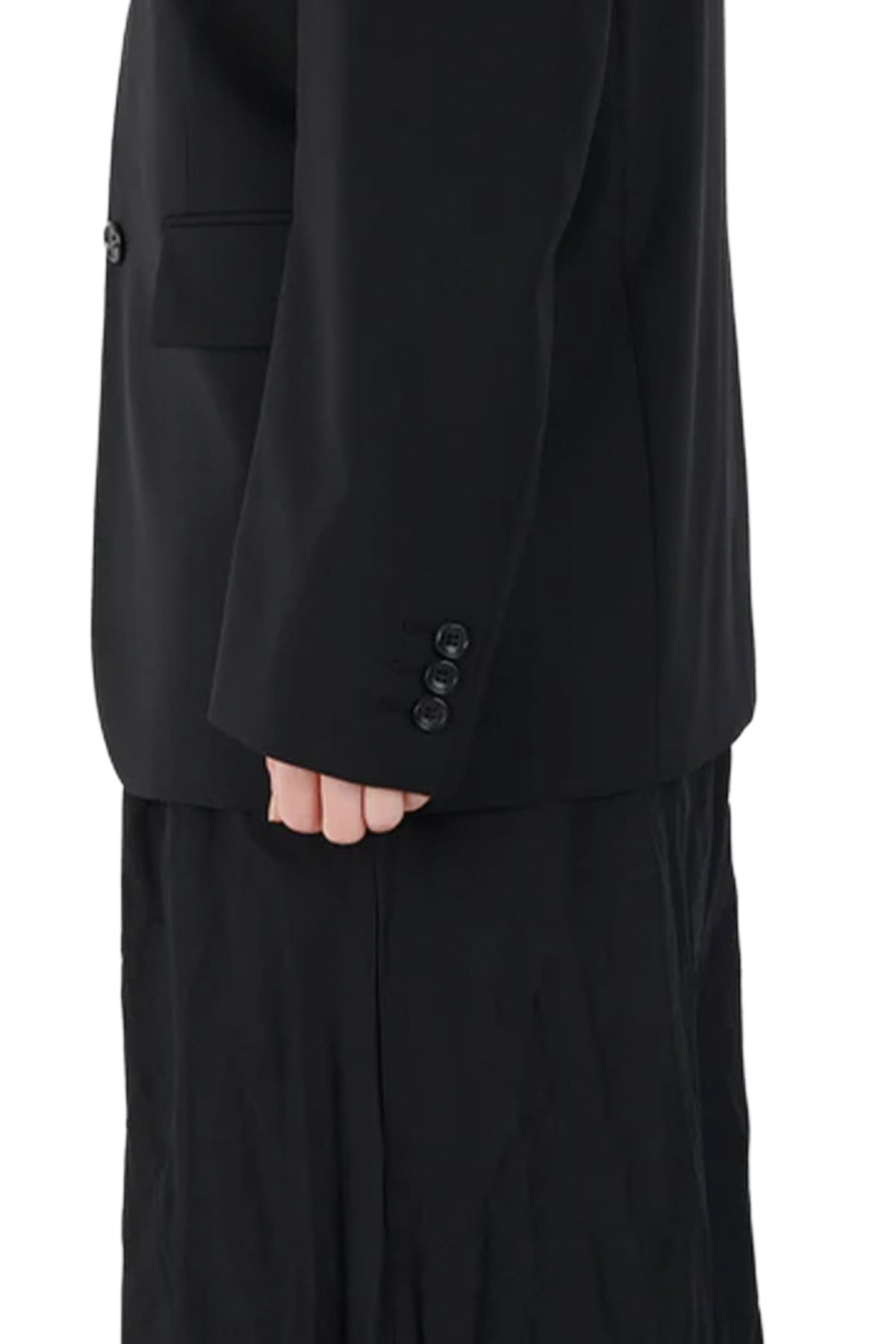 Pan Collar Balloon Sleeve Jacket