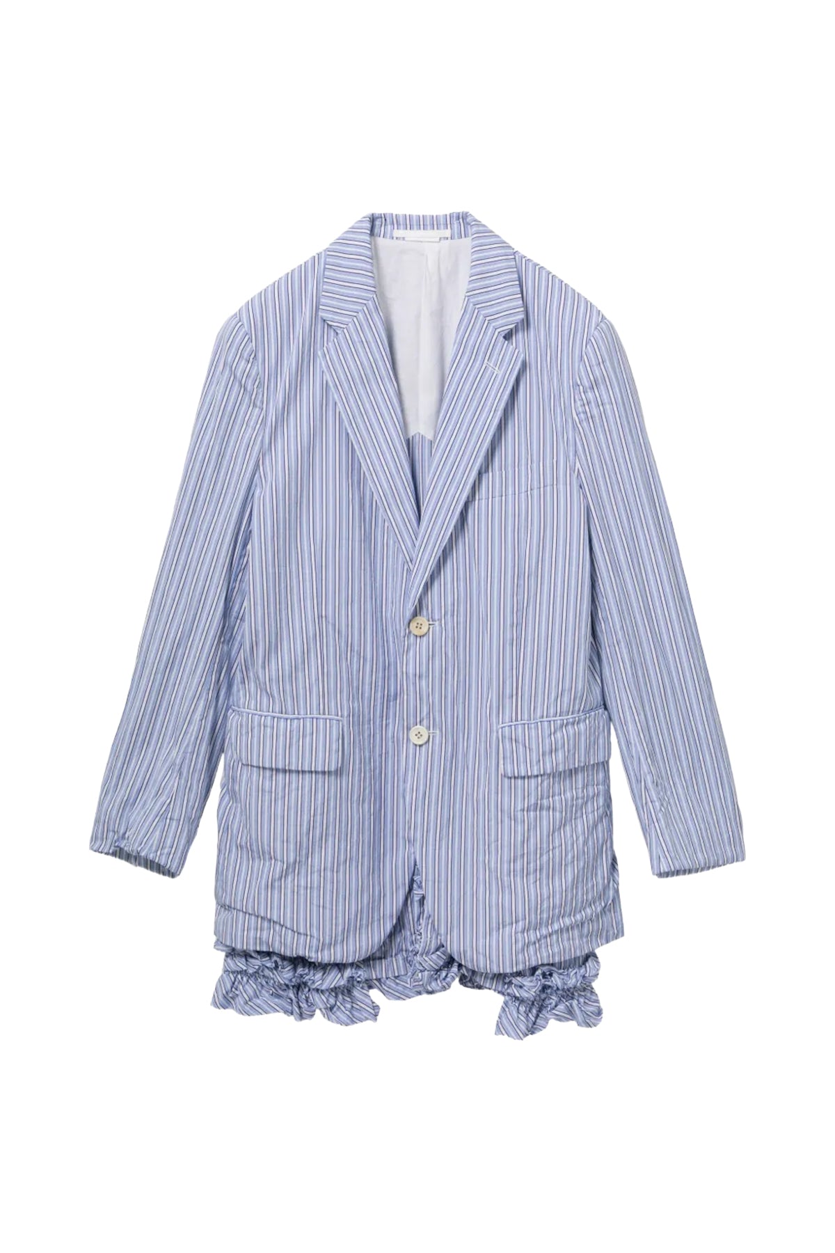 Under Frill Striped Jacket