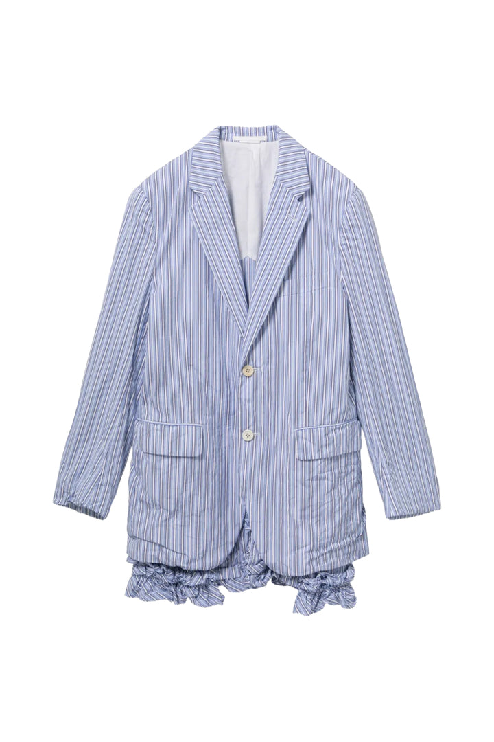 Under Frill Striped Jacket