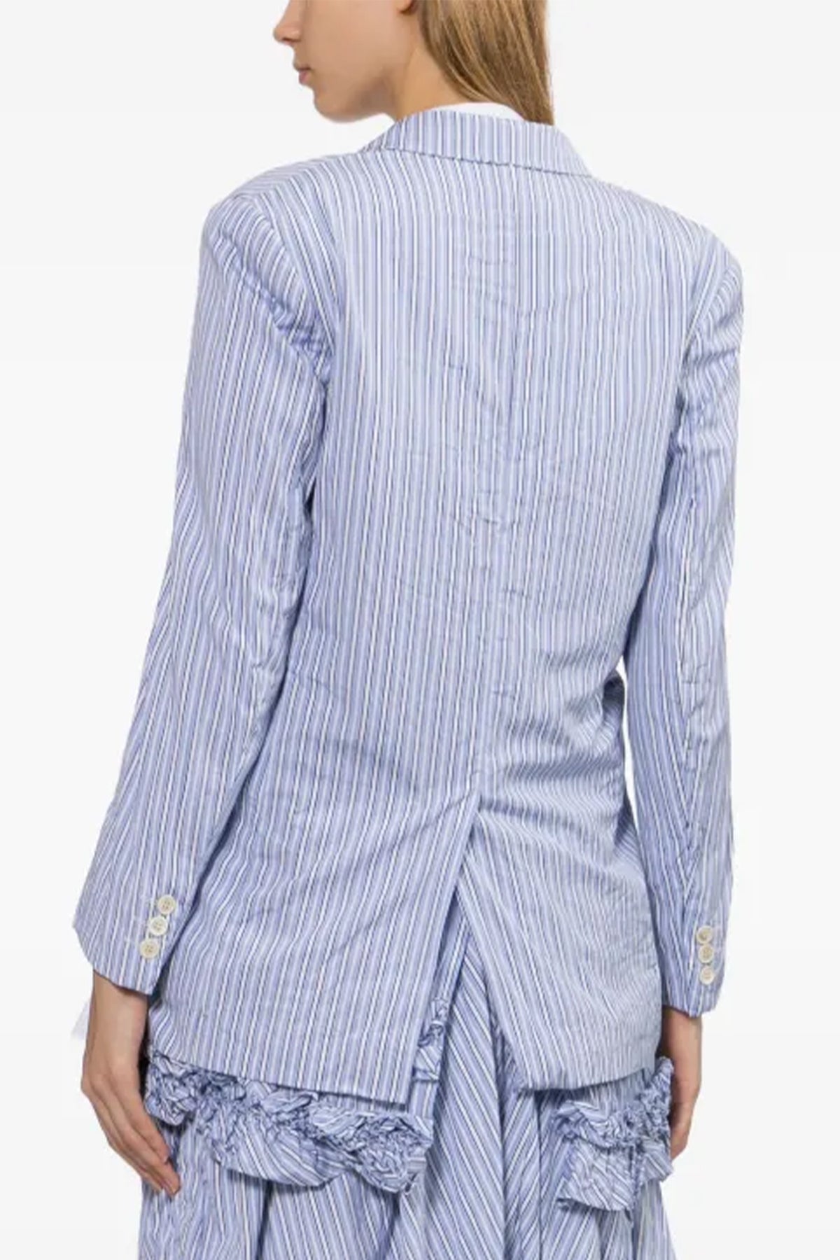 Under Frill Striped Jacket