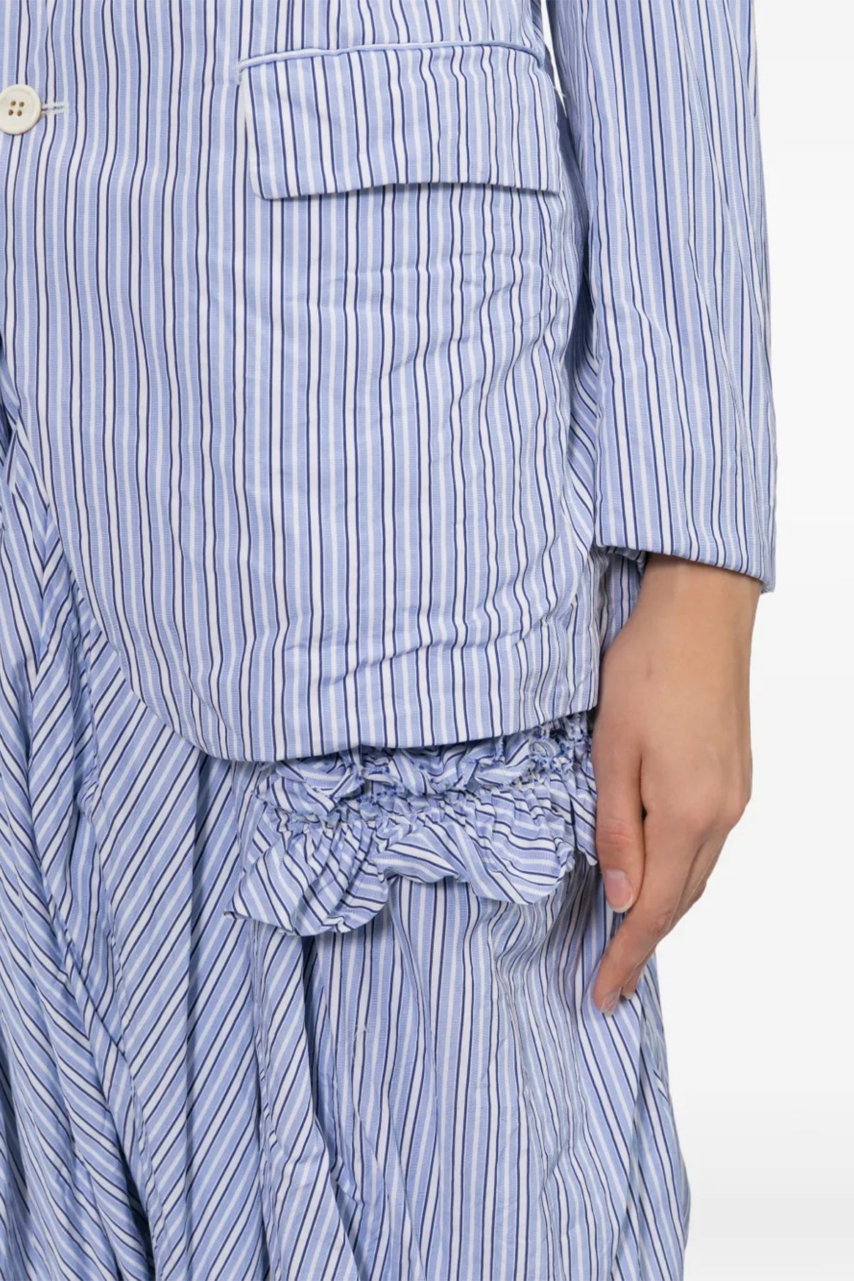 Under Frill Striped Jacket