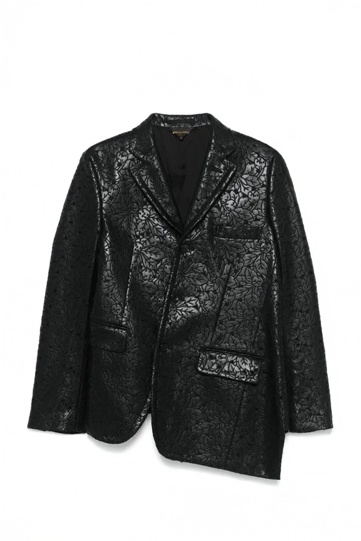 Embossed Pleather Blazer