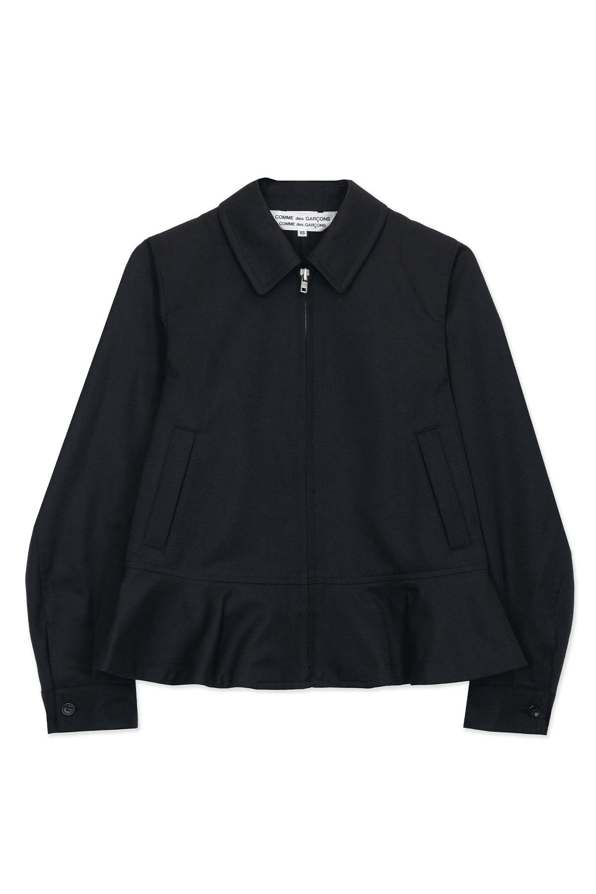 Wool Polyester Zip-Up Jacket