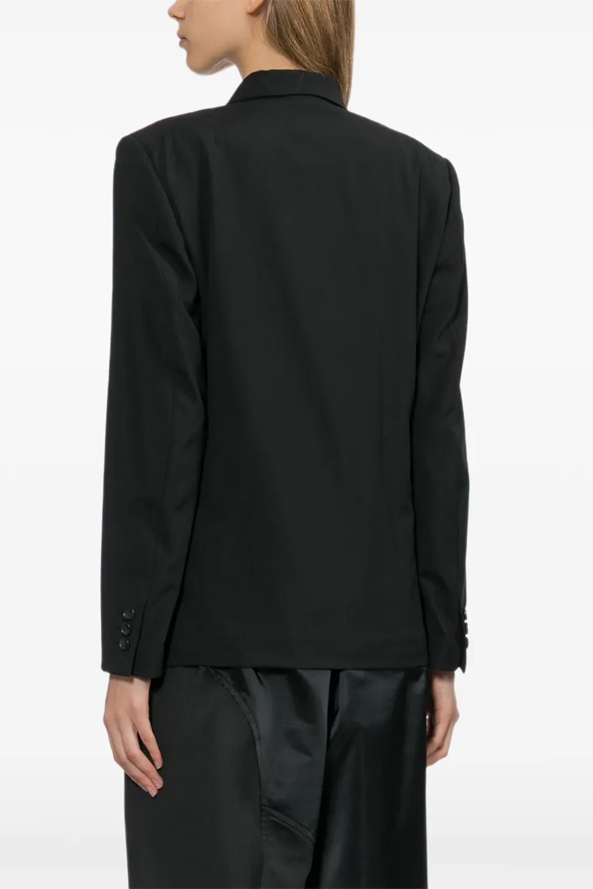 Douple Lapel Wool Blazer