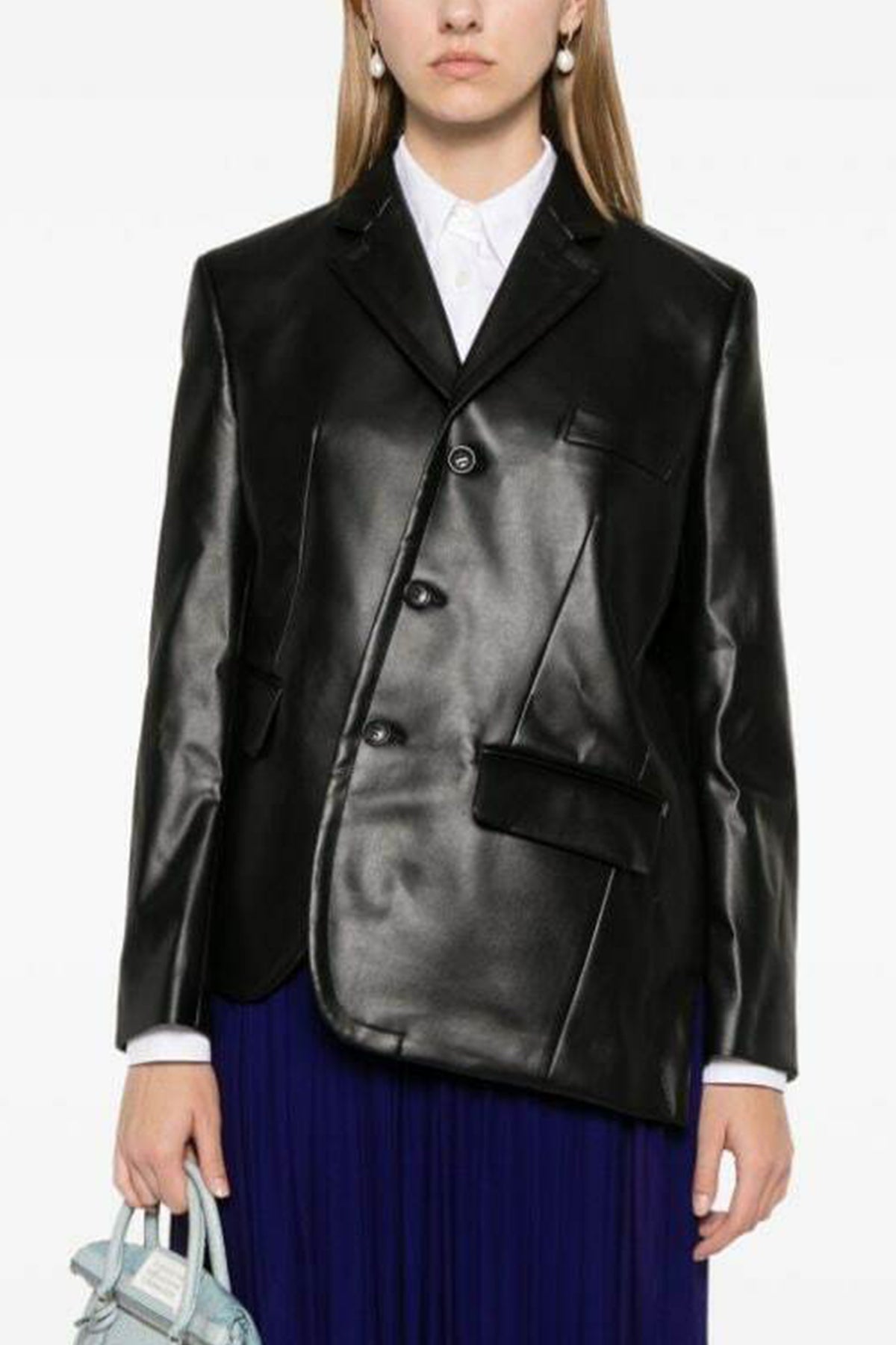 Pleather Blazer