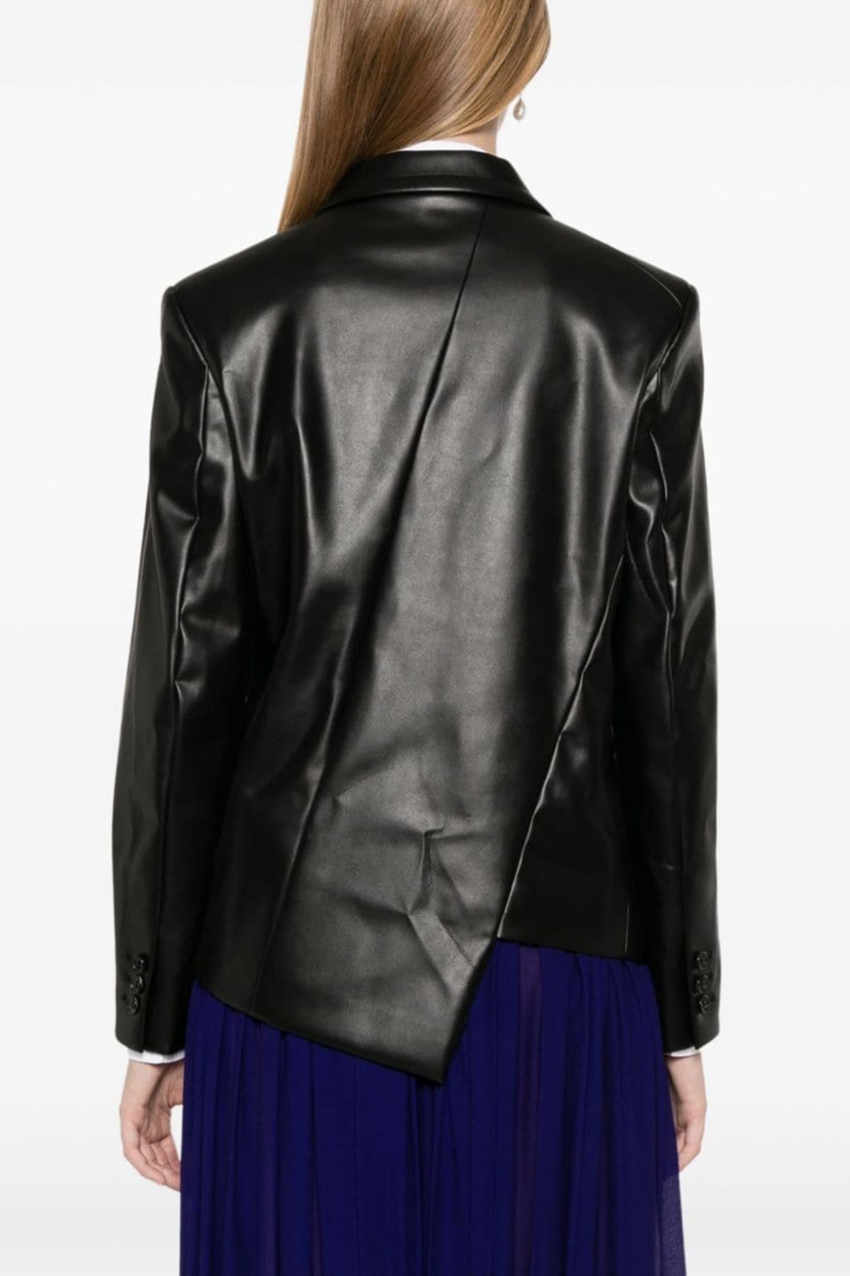 Pleather Blazer