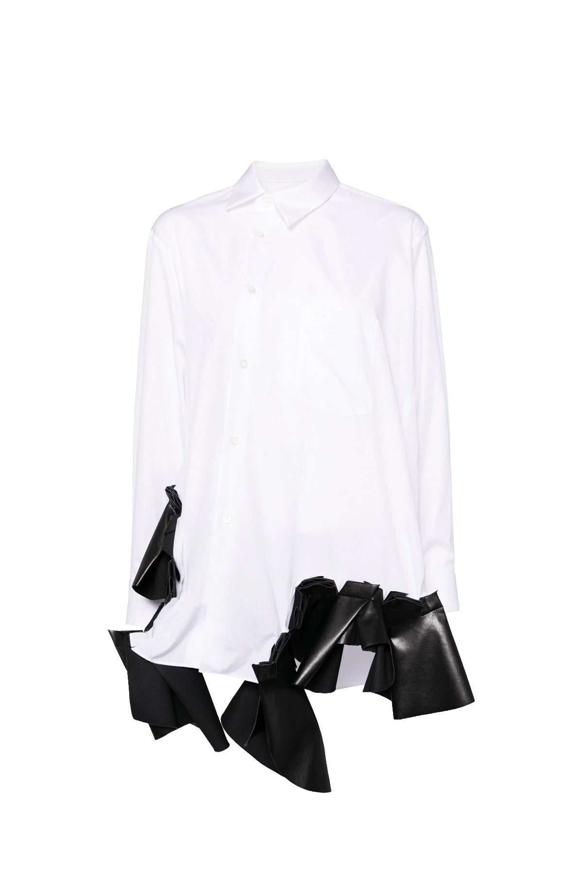 Pleather Frill Shirt