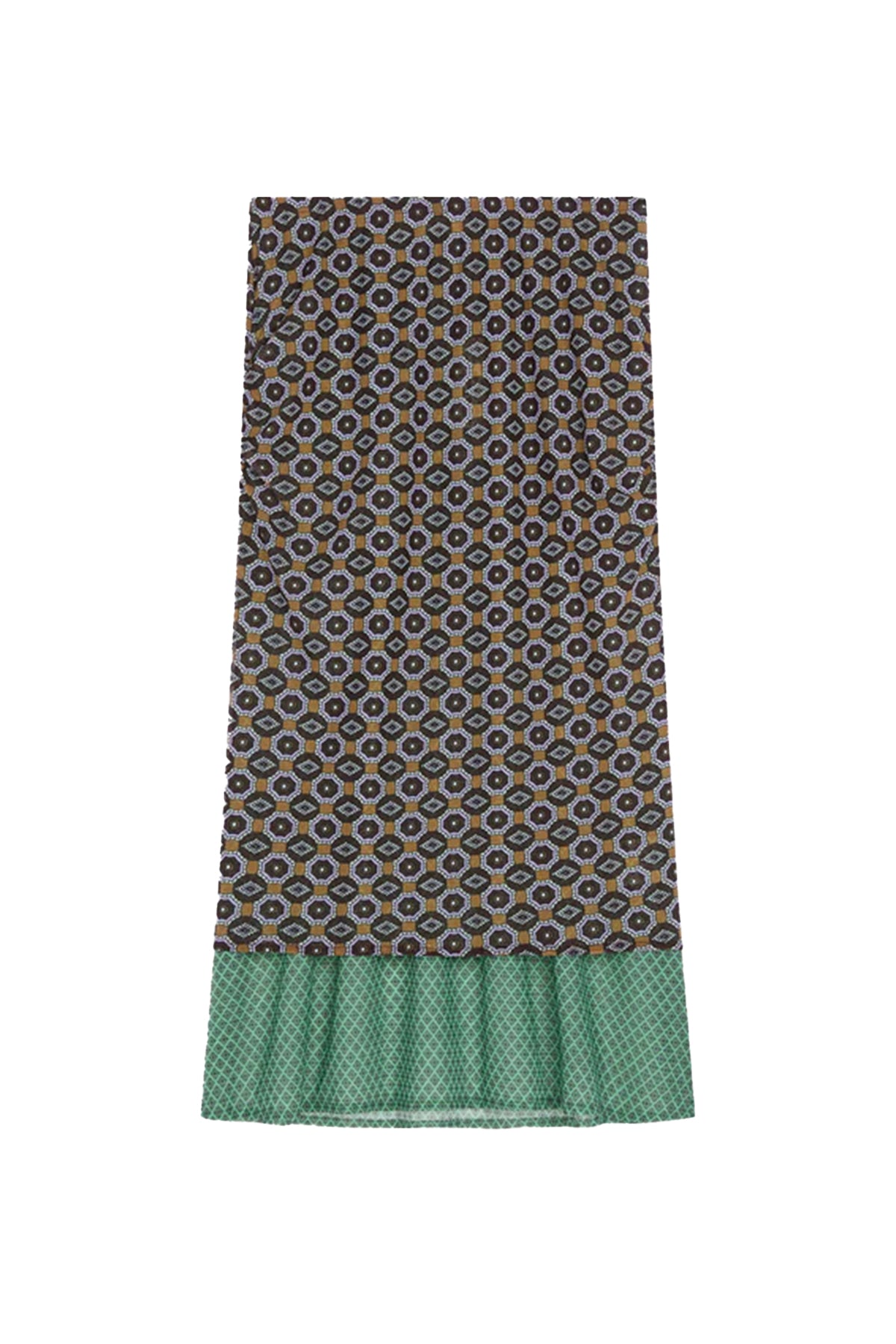 Mosaic Homoa Double Layer Skirt