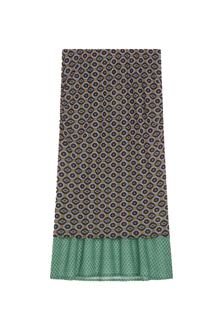Mosaic Homoa Double Layer Skirt