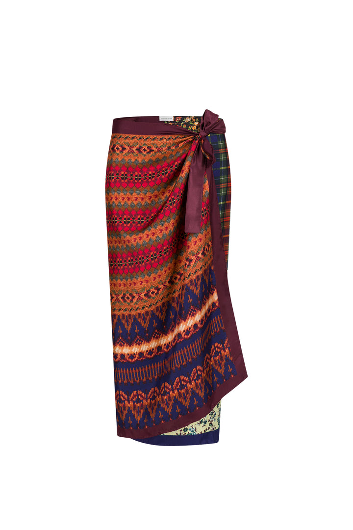Scarfy Long Skirt