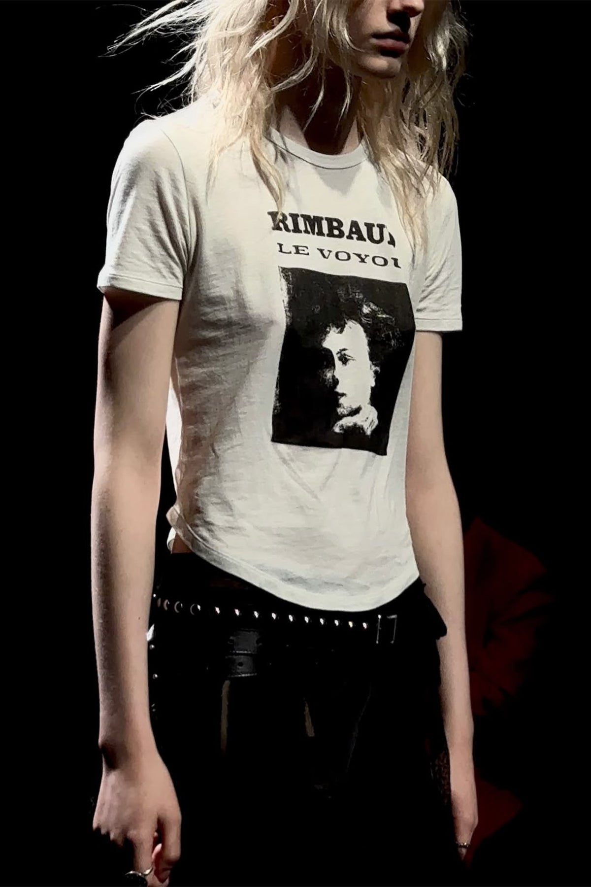 Floor Micro Tee with "Le Voyou"