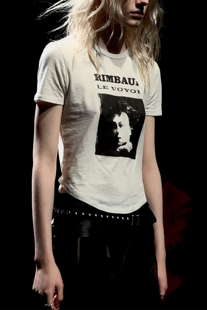 Floor Micro Tee with "Le Voyou"