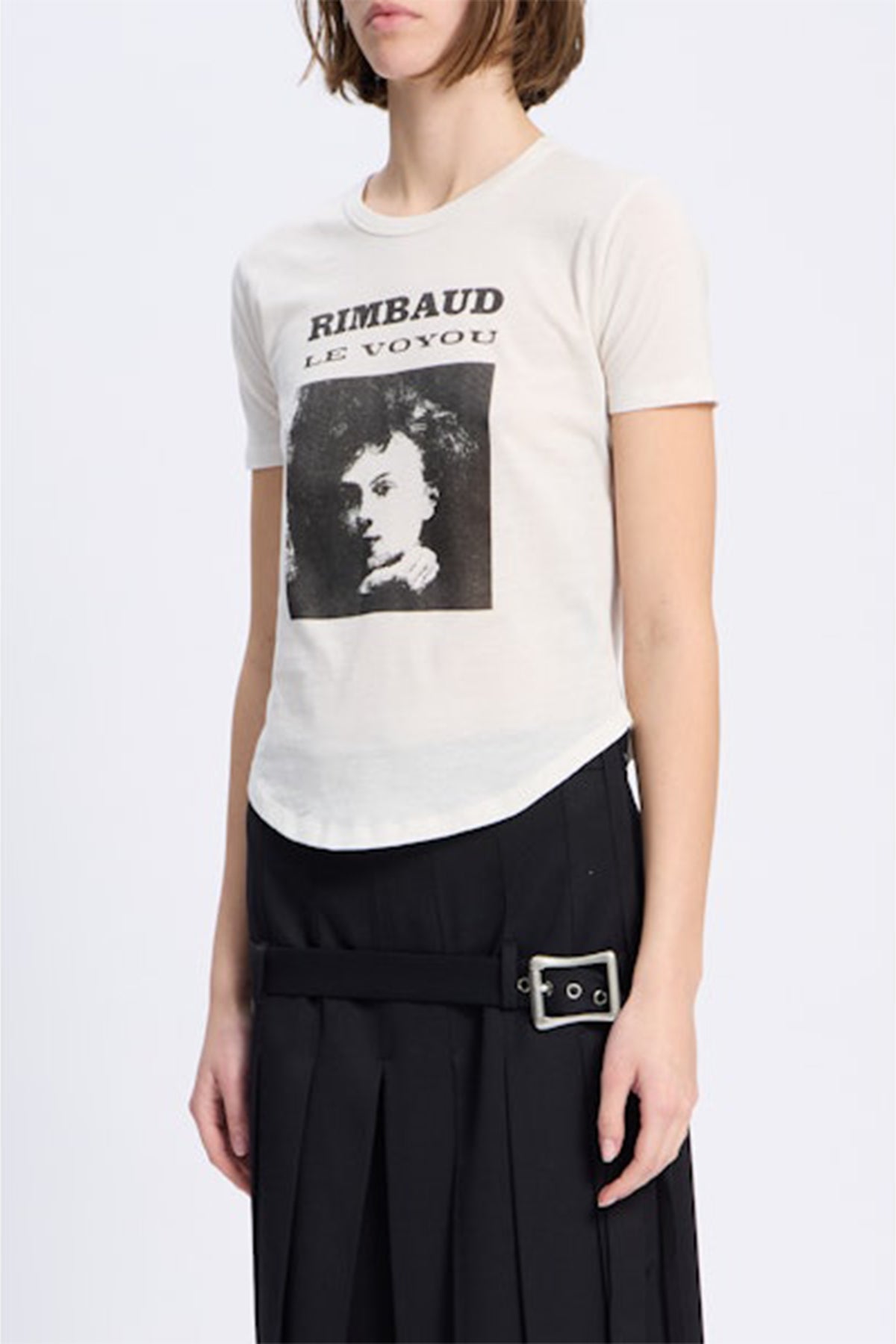 Floor Micro Tee with "Le Voyou"