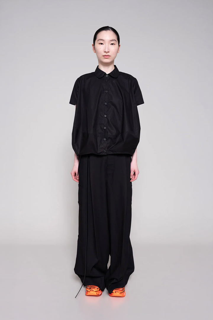 Pan Collar Cocoon Shirt