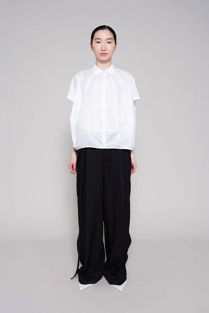 Pan Collar Cocoon Shirt