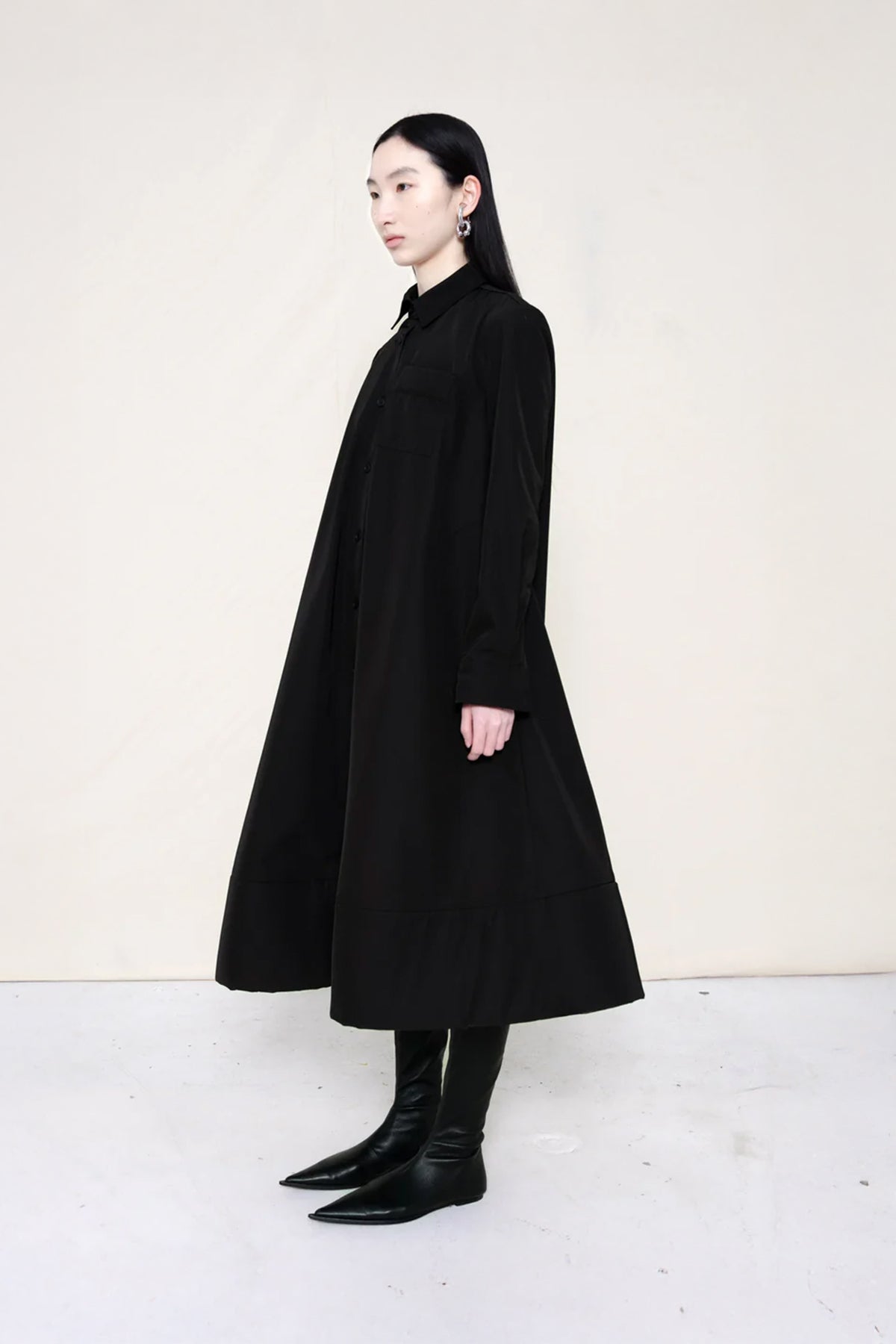 Foam Bottom Shirtdress