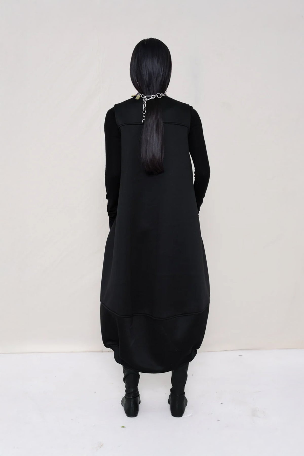 Sleevesless O-Line Dress