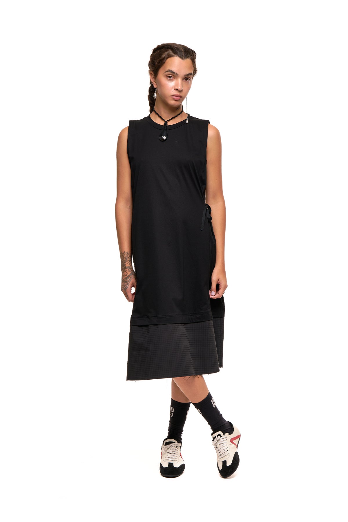 Grid Line Tank Dress