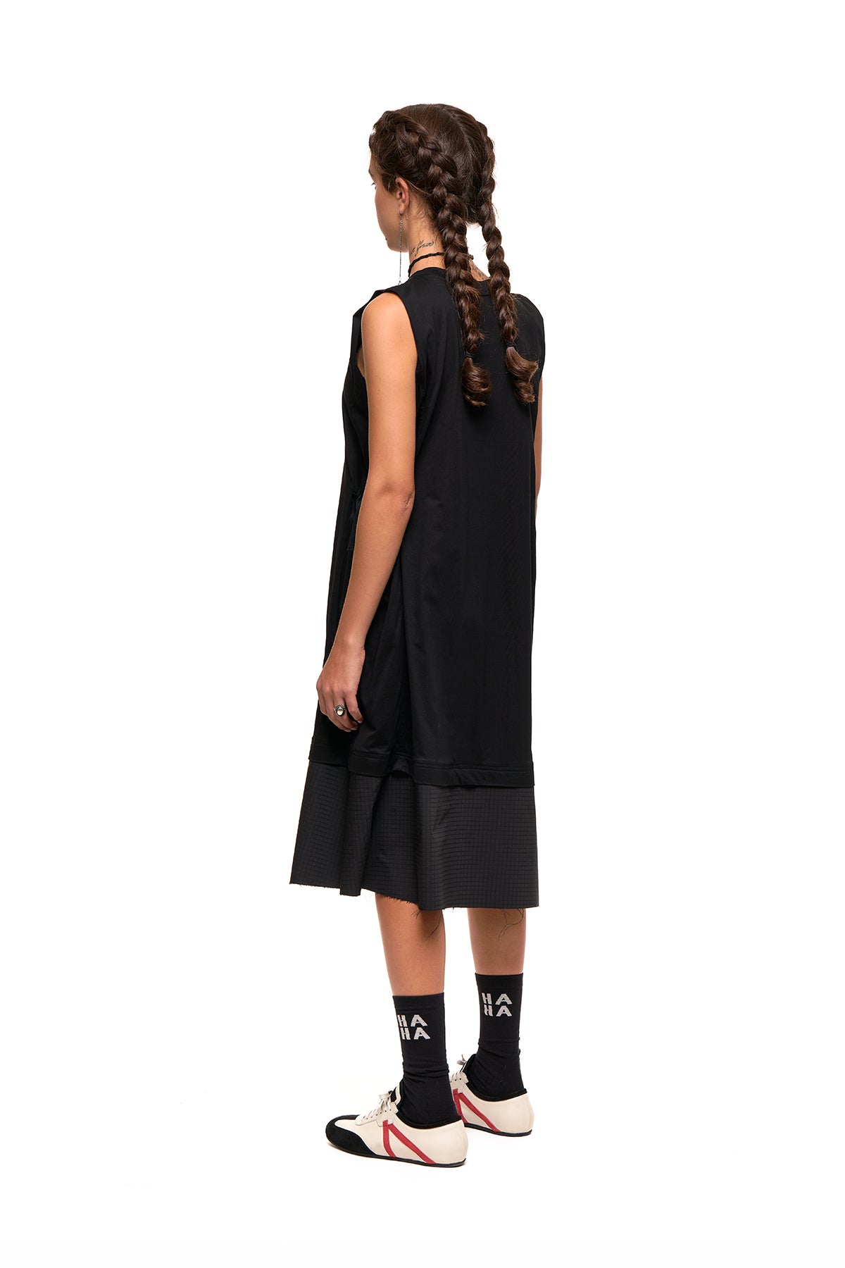 Grid Line Tank Dress