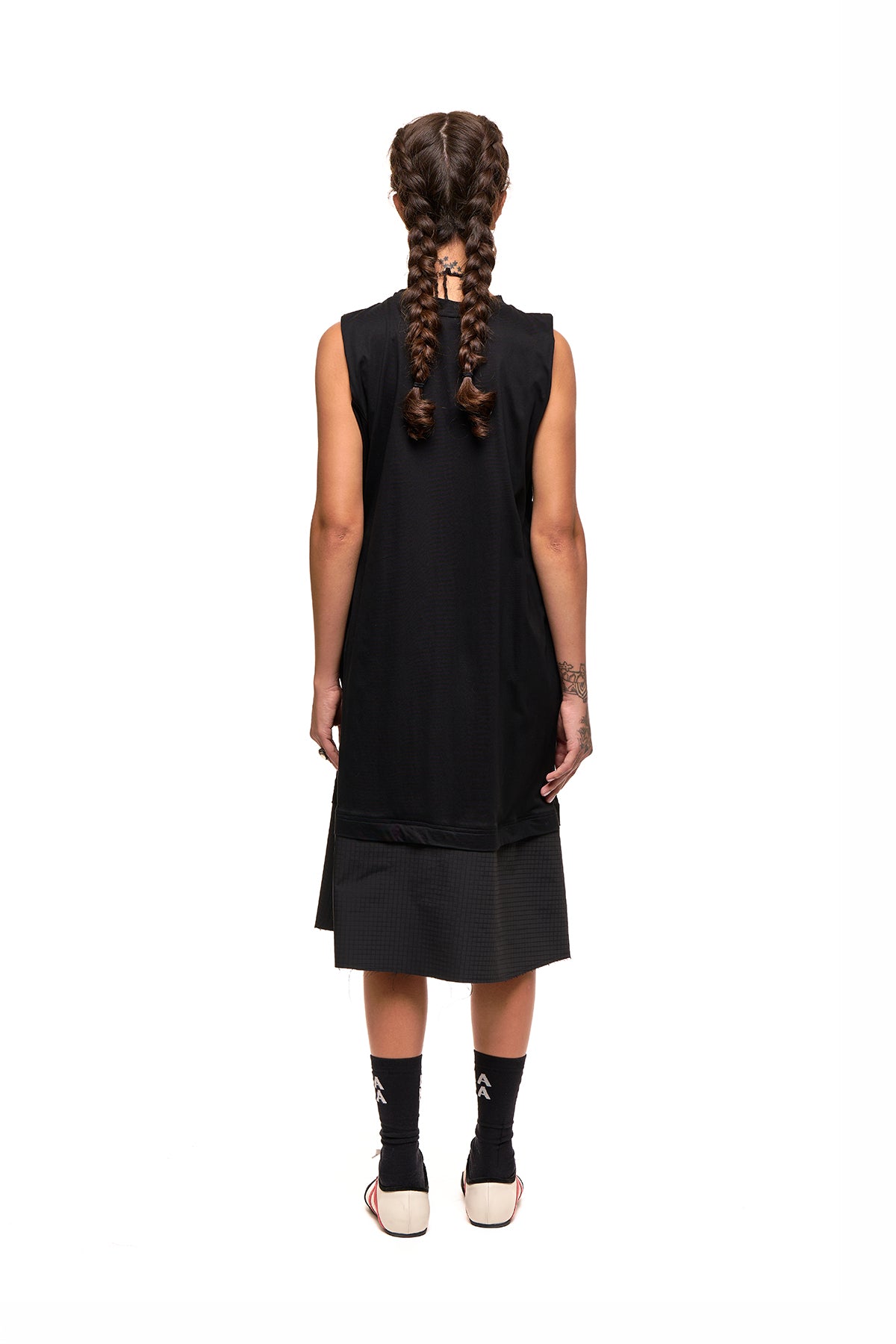 Grid Line Tank Dress