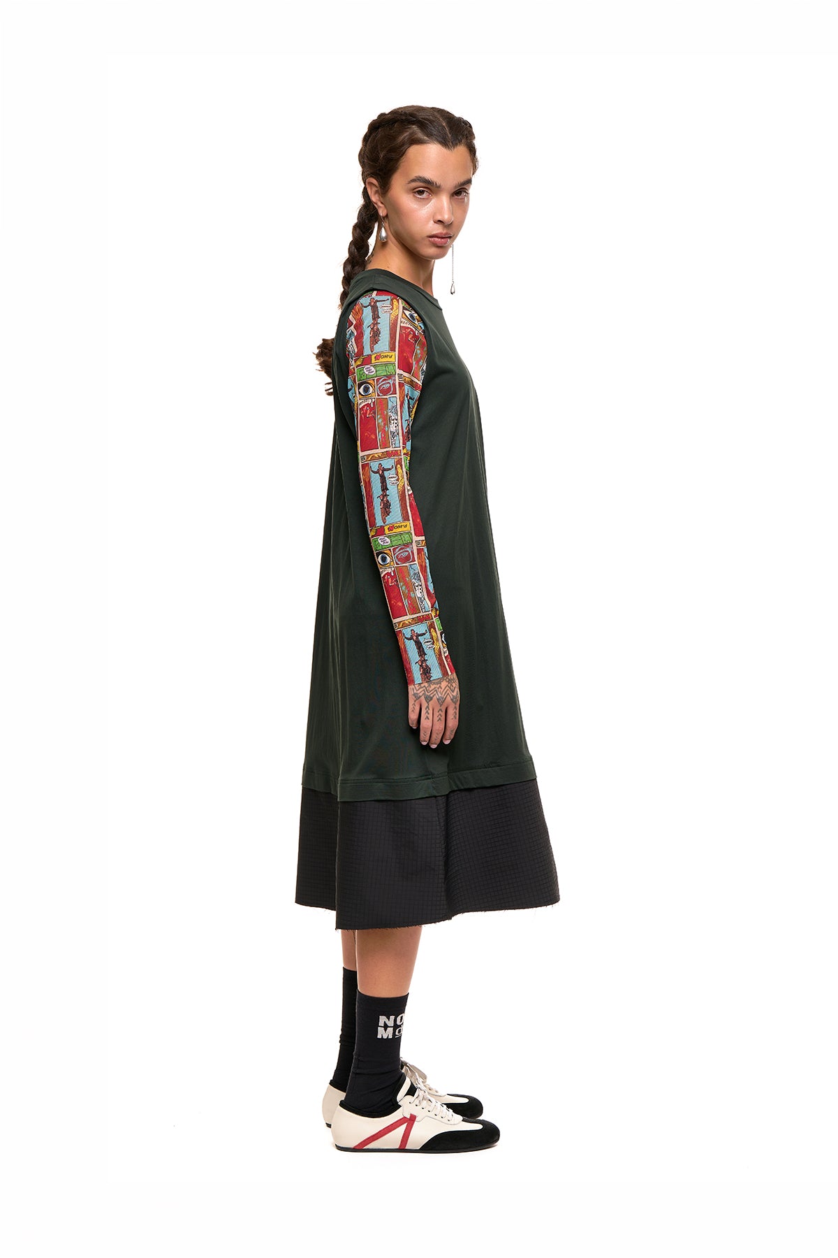 Grid Line Tank Dress