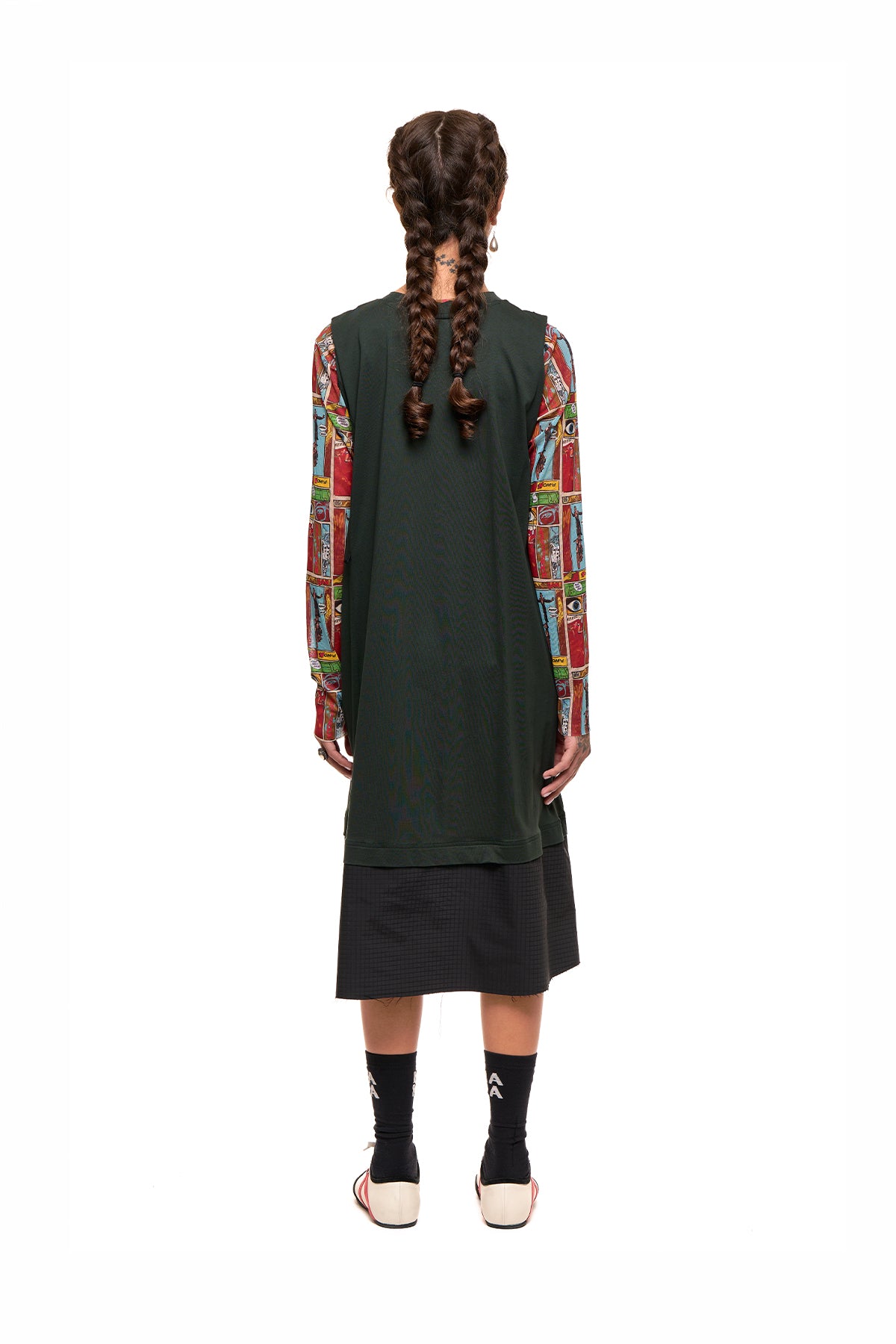 Grid Line Tank Dress