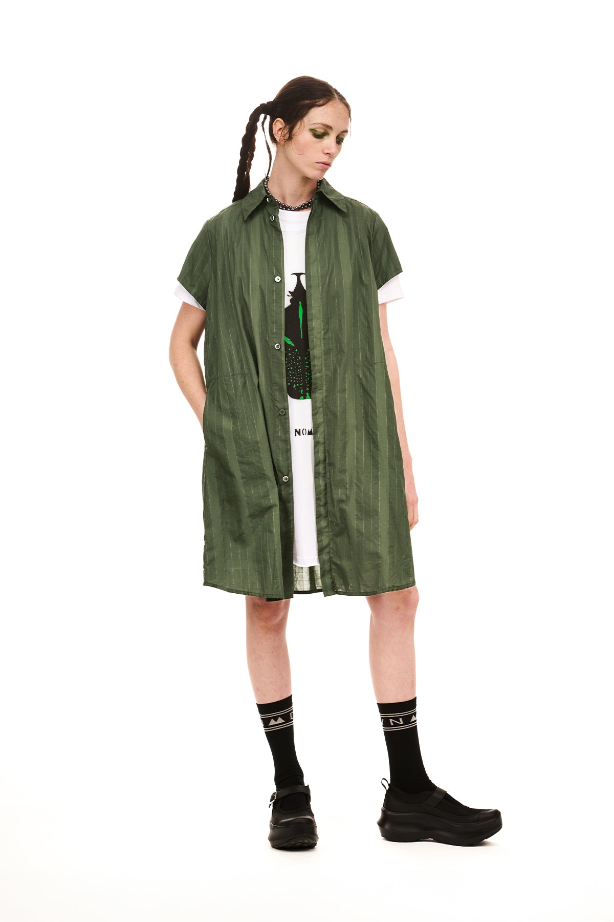 Grid Shirt Dress