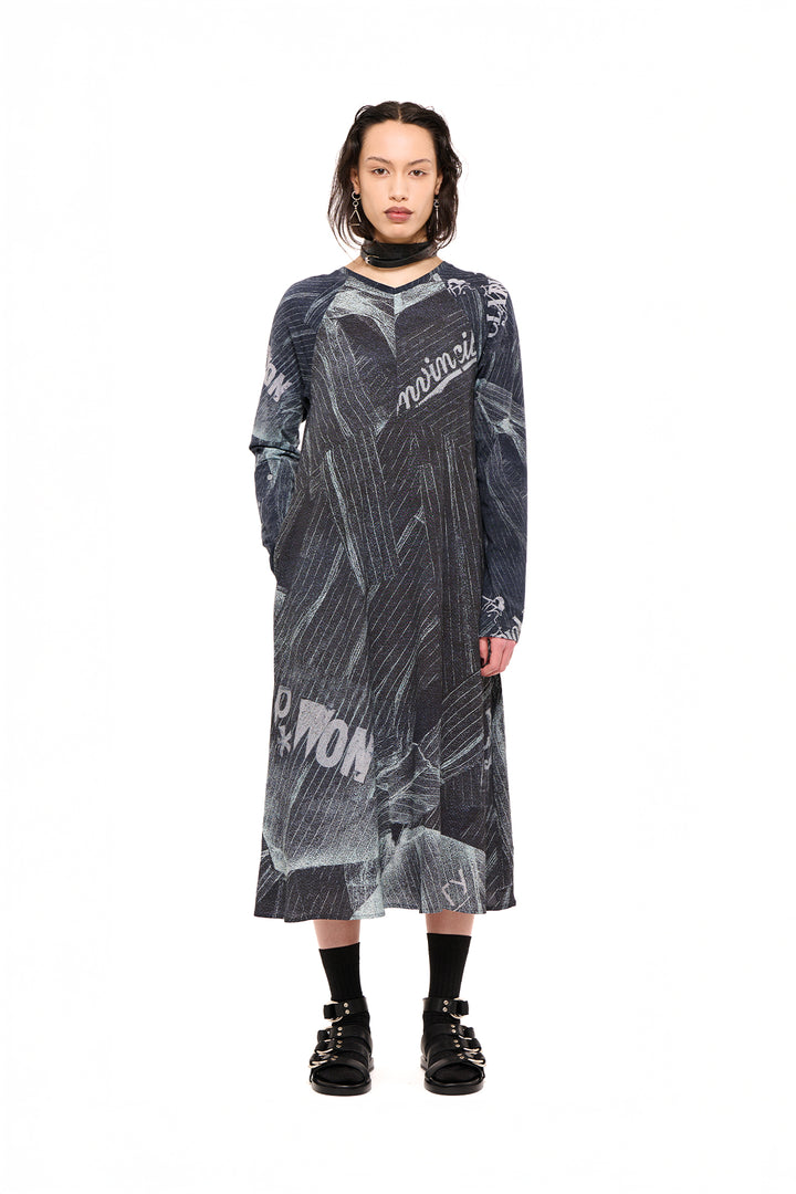 Unmixed Slip Dress