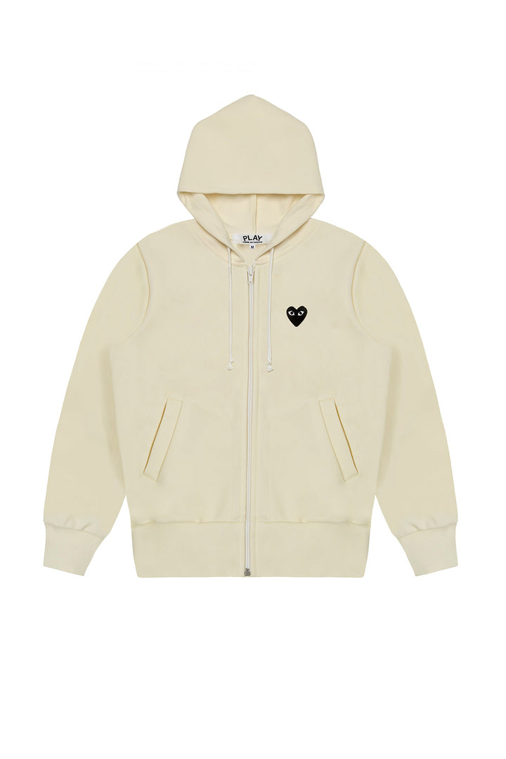 Wms Zip Hoodie - Big Black Heart